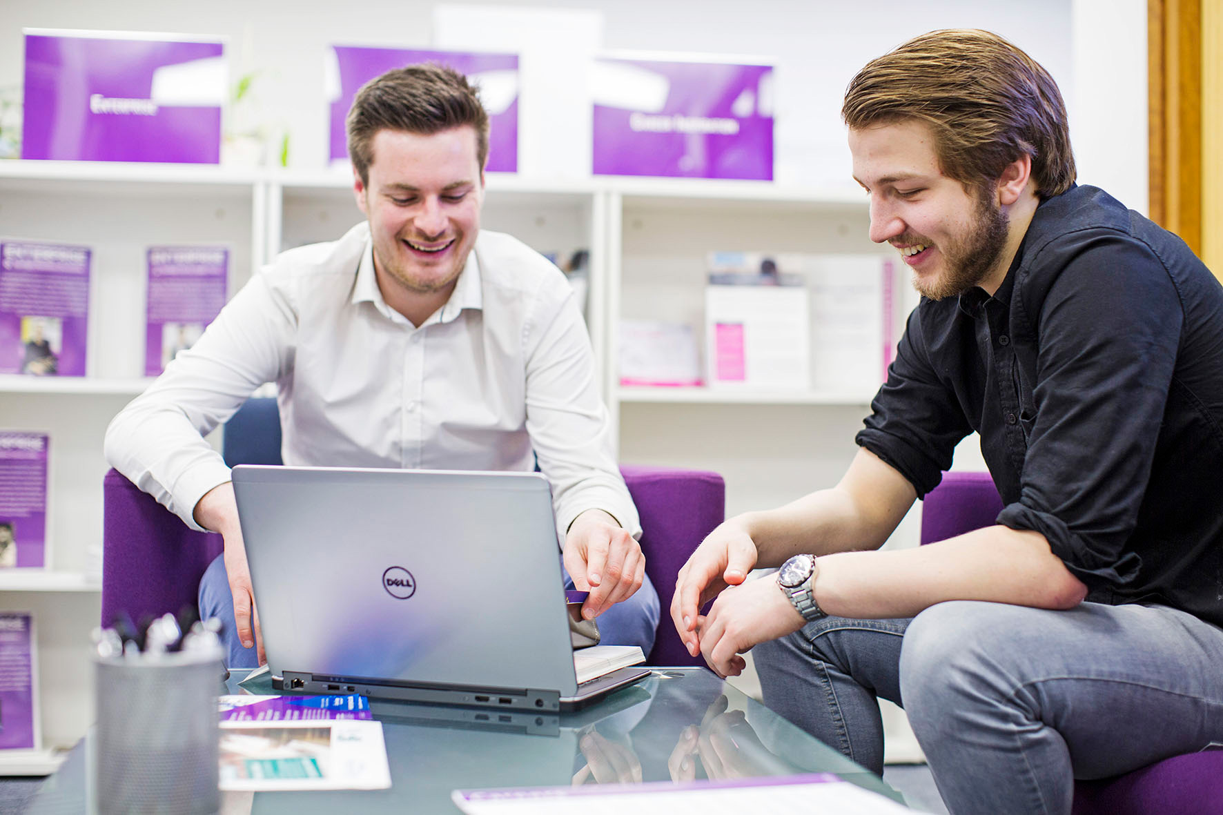 two students on computer 