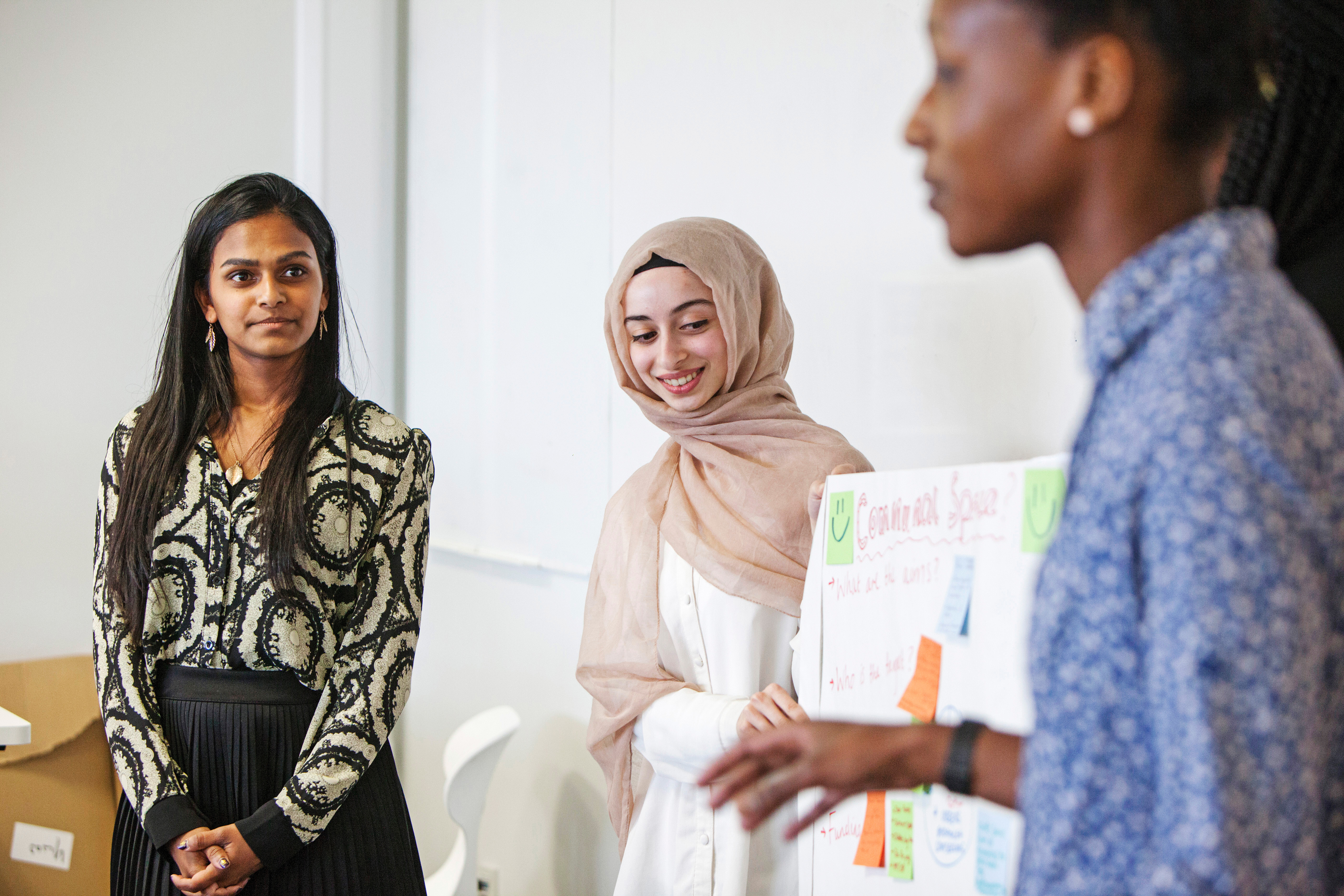 Students giving presentation