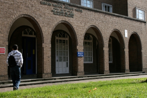 Our Whitechapel accommodation from the outside